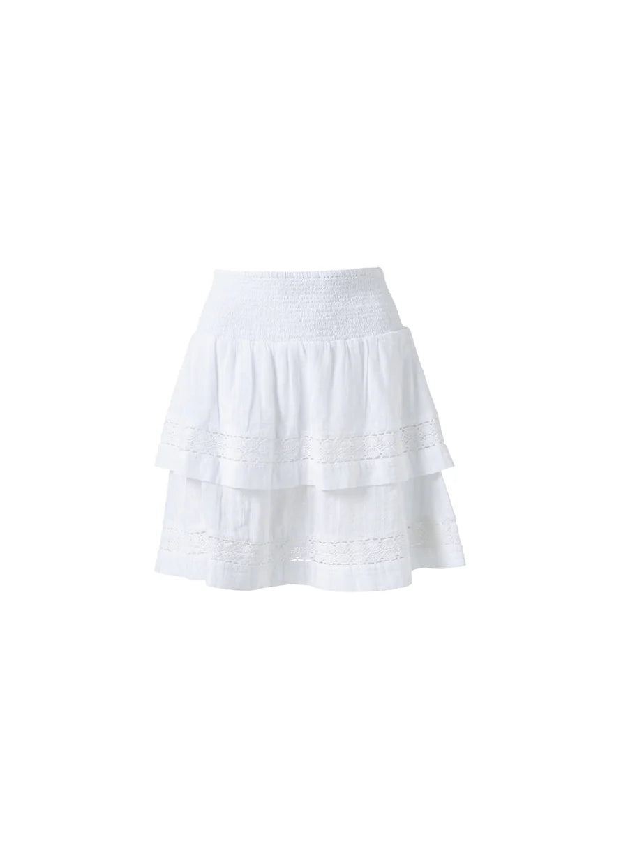 Load image into Gallery viewer, Barbara Skirt White - Skirt
