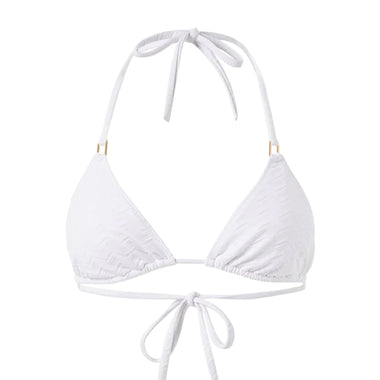 Cancun Zigzag White Bikini Top - Bikini Top