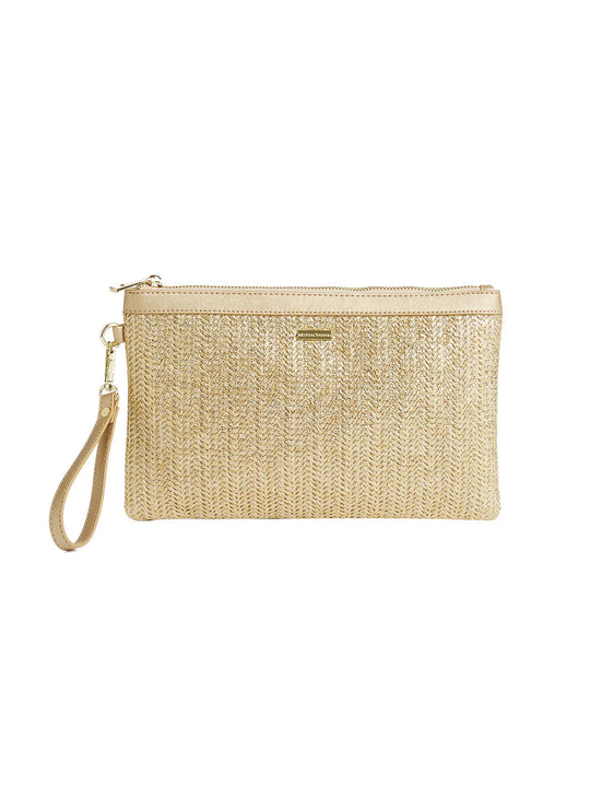 Load image into Gallery viewer, Capri Clutch Bag Gold - Pouch
