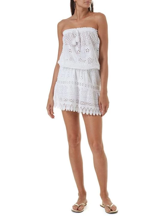 Iris Short Dress White