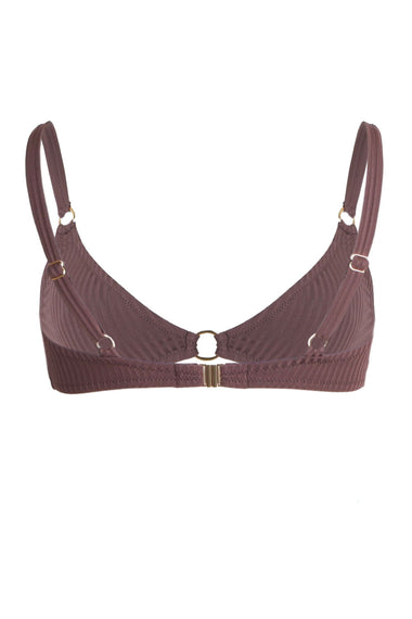 Montenegro Bikini Top Brown Ribbed
