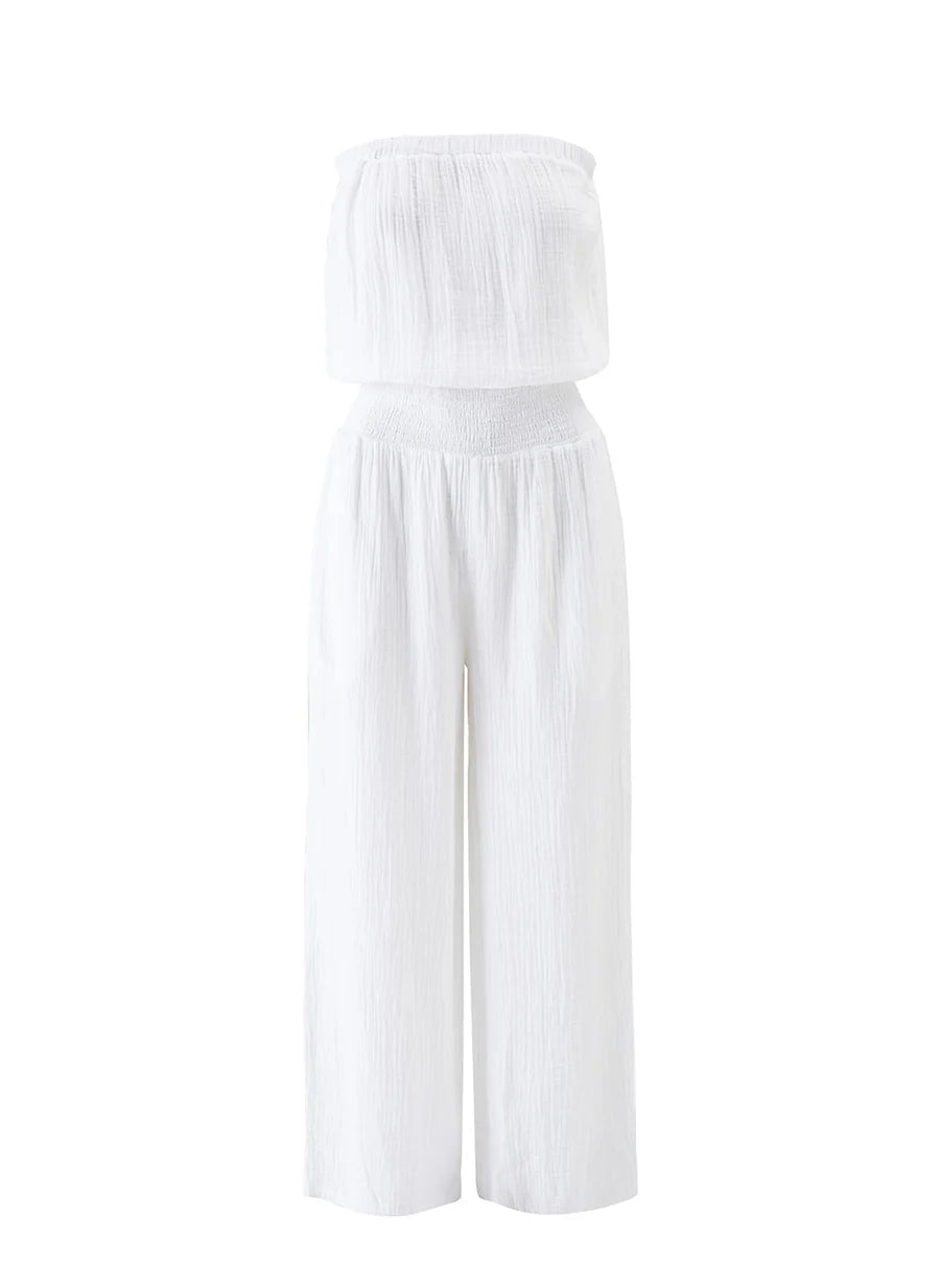 Load image into Gallery viewer, Naomi Jumpsuit White - Jumpsuit
