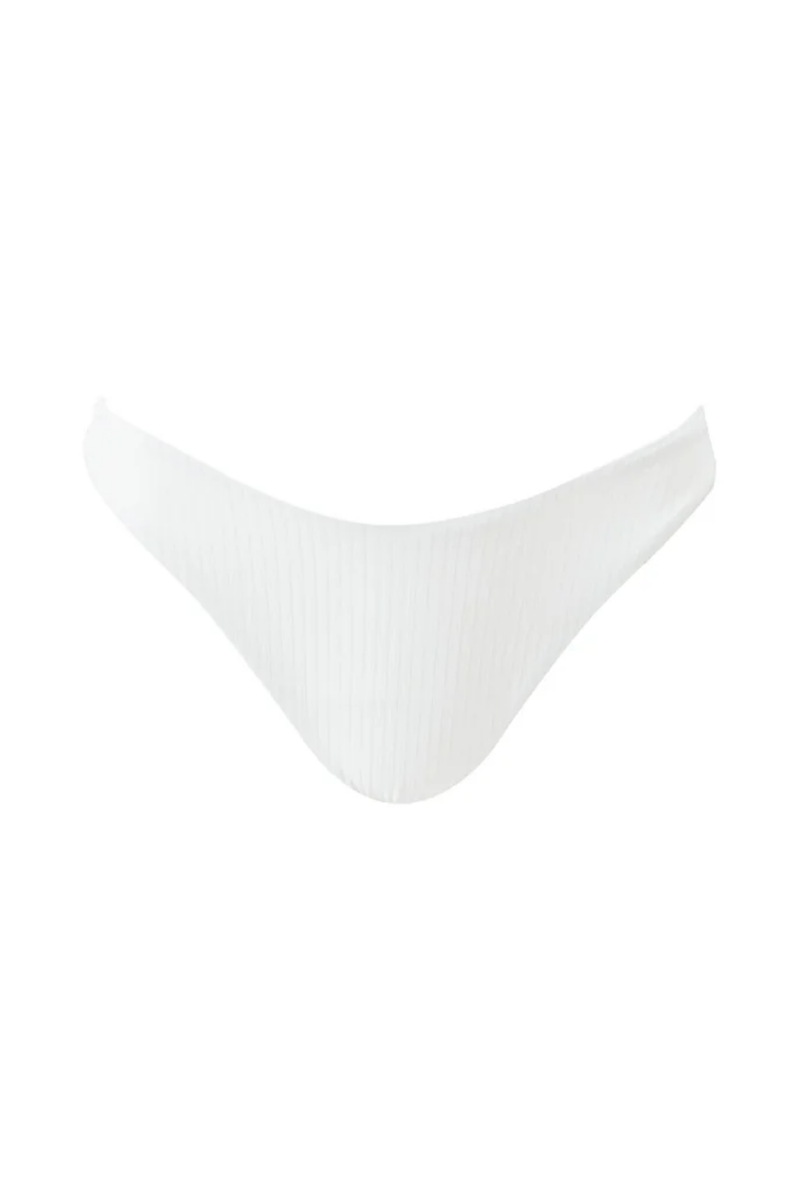 Noto Bikini Bottom Cream Ribbed
