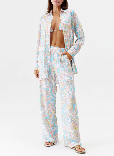 Olivia Trousers Riviera - Bottoms