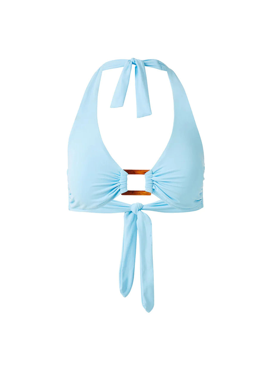 Load image into Gallery viewer, Paris Bikini Top Sky - Bikini Top

