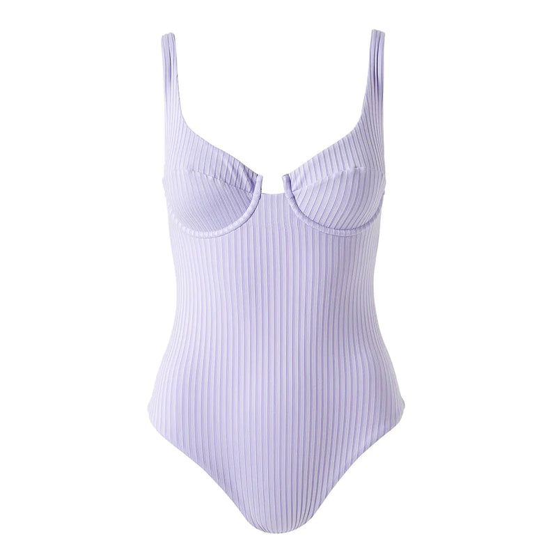 Underwire One Piece Swimsuit in Lavender - Sanremo