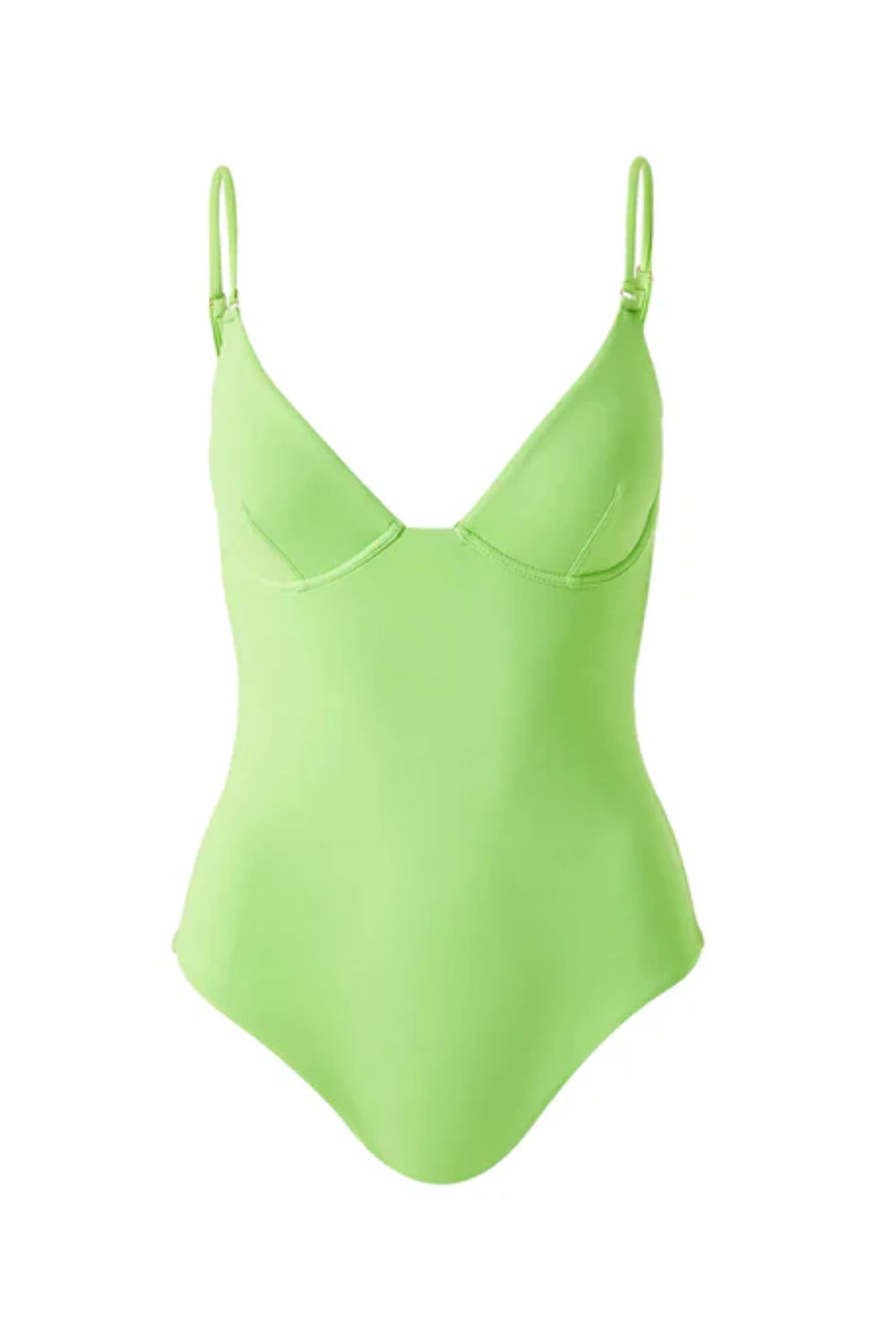 Supportive Swimsuit in Lime Green - Seychelles Lime One Piece