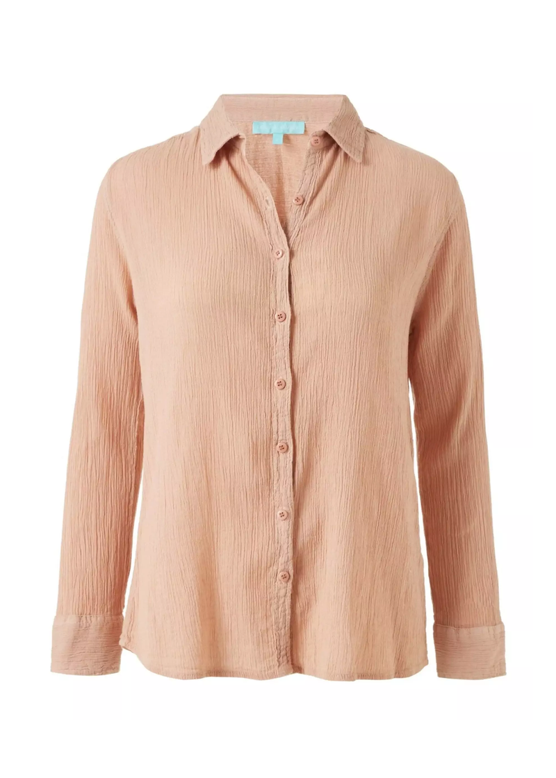 Cotton Shirt for Women in Tan - Tina Shirt