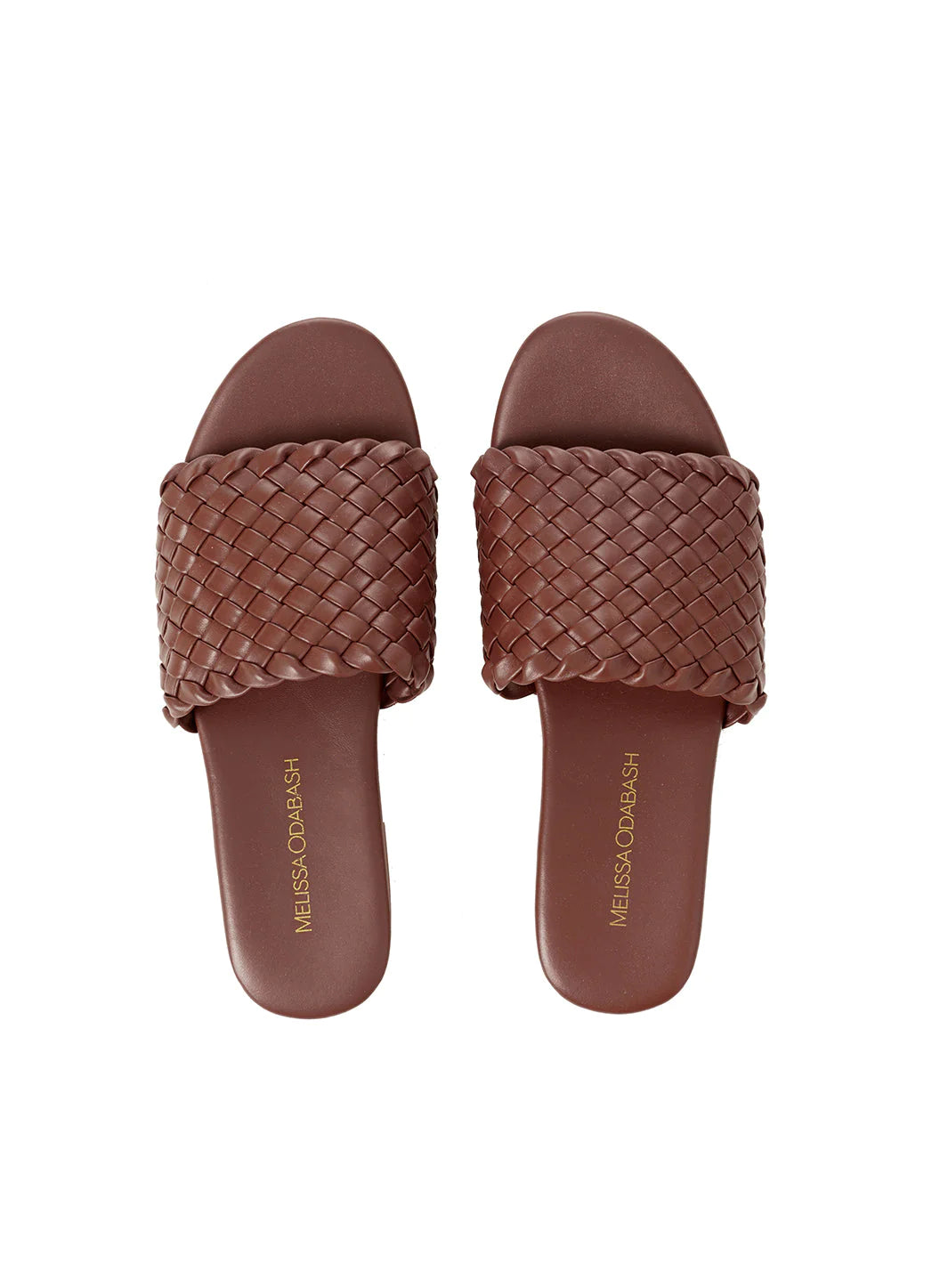 Load image into Gallery viewer, Woven Slider Sandals Dark Tan - Shoes
