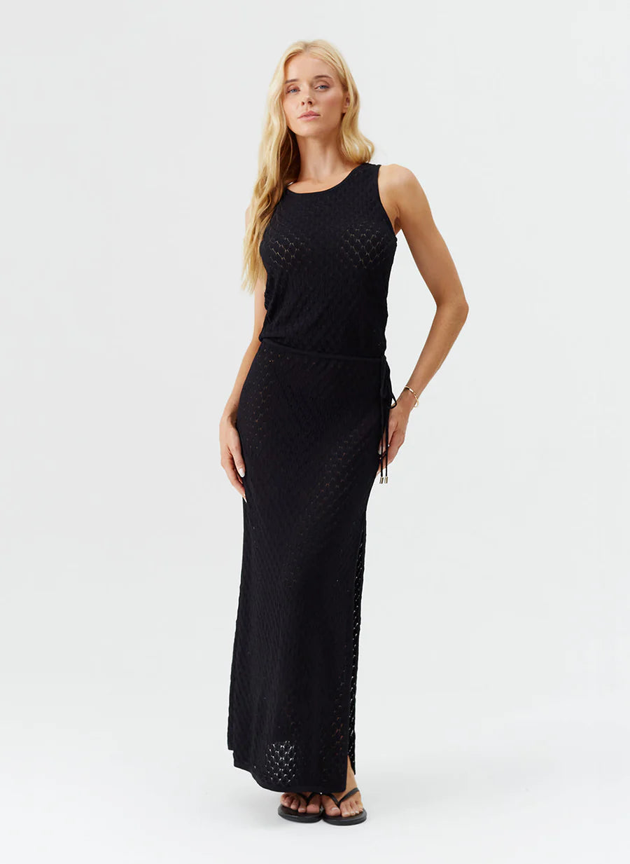 Load image into Gallery viewer, Mia Long Dress Black - Dress

