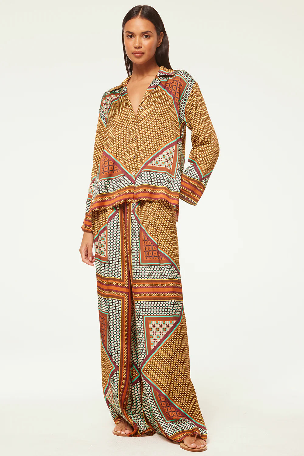 Load image into Gallery viewer, Lemor Pant Positano Scarf - Bottoms
