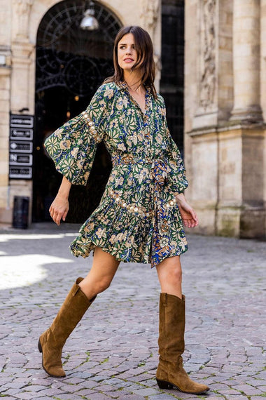 Brett Dress Green/Blue - Dress