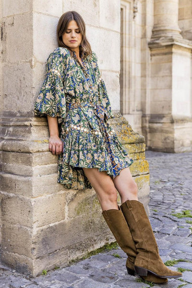 Brett Dress Green/Blue - Dress