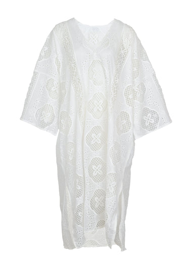 Eden Caftan White - ONE SIZE - Kaftan