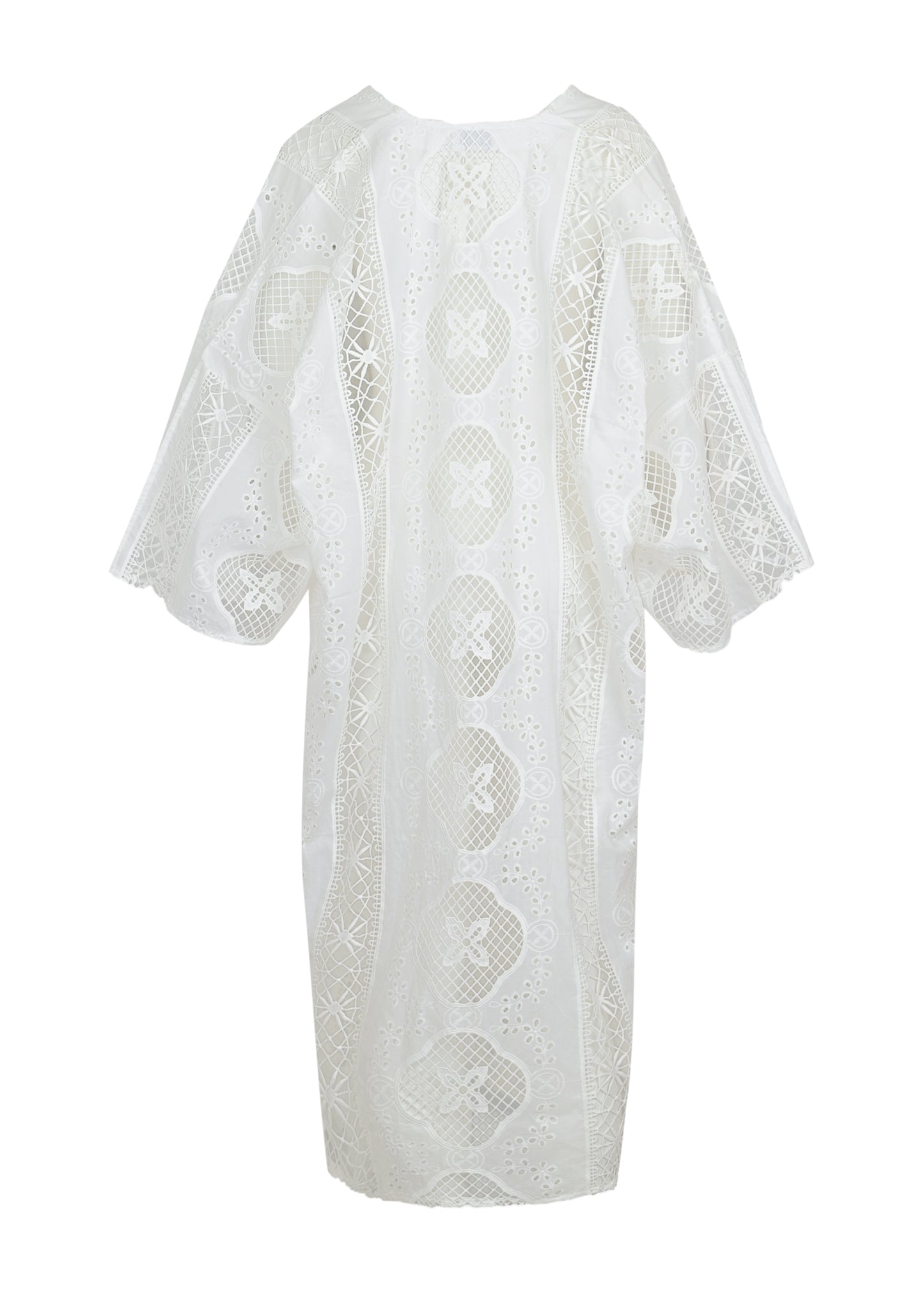 Load image into Gallery viewer, Eden Caftan White - ONE SIZE - Kaftan

