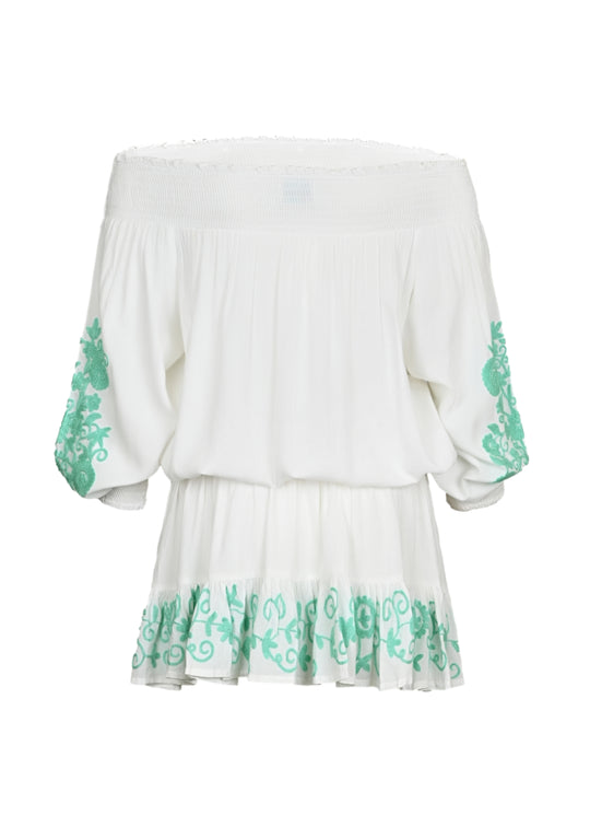 Eleyna Short Dress White - ONE SIZE - Dress