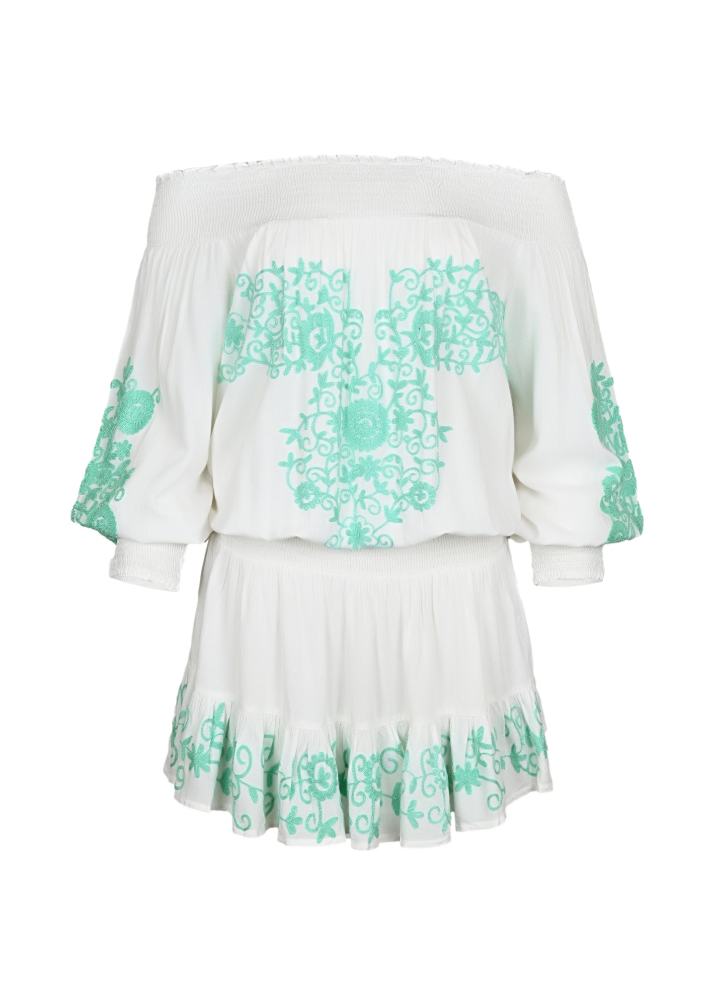 Load image into Gallery viewer, Eleyna Short Dress White - ONE SIZE - Dress
