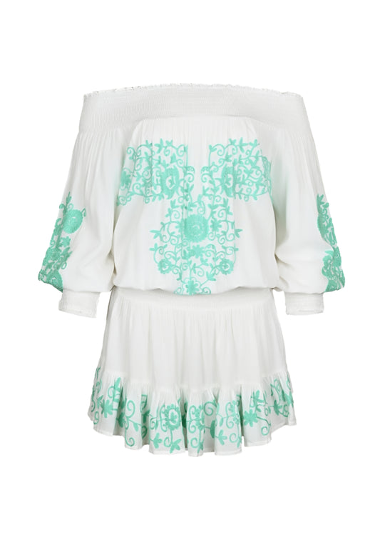 Eleyna Short Dress White - ONE SIZE - Dress