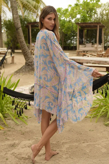 Caftan Madalena Blue - ONE SIZE - Kaftan