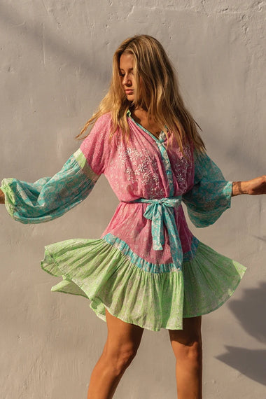 Olga Short Dress Multico - ONE SIZE - Dress