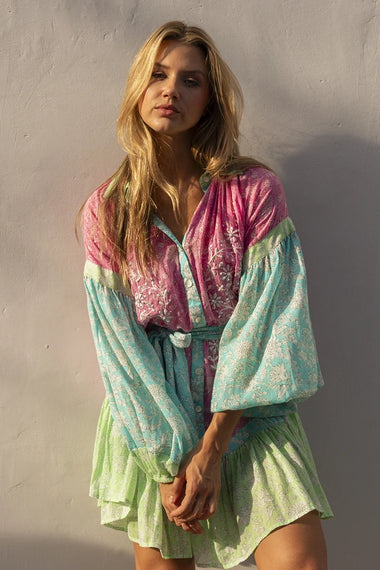 Olga Short Dress Multico - ONE SIZE - Dress