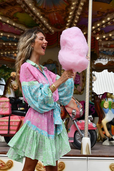 Olga Short Dress Multico - ONE SIZE - Dress