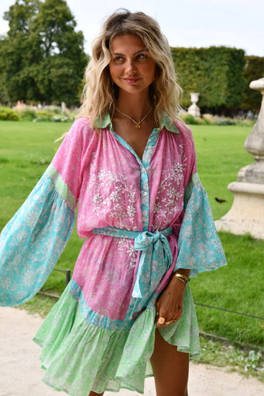 Olga Short Dress Multico - ONE SIZE - Dress