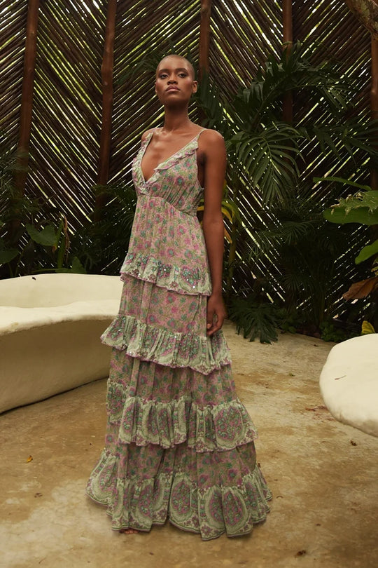 Load image into Gallery viewer, Pamela Long Dress Pink - ONE SIZE - Dress
