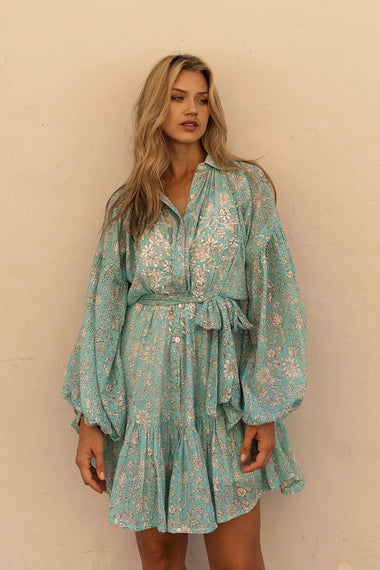 Pia Short Dress Blue - ONE SIZE - Dress