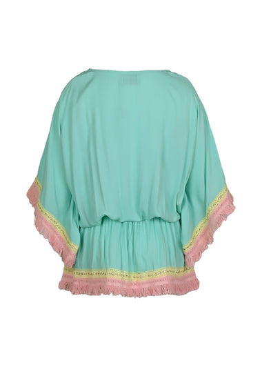 Sejla Short Dress Aqua - ONE SIZE - Dress