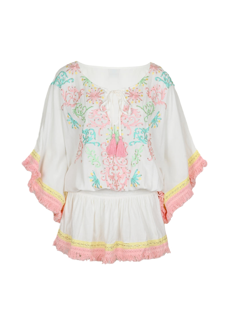 Sejla Short Dress White