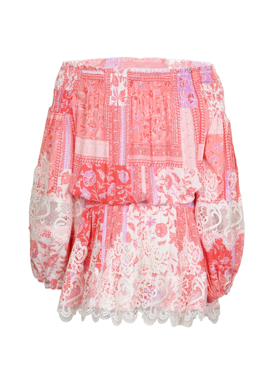 Load image into Gallery viewer, Shania Short Dress Multi Pink - ONE SIZE - Dress
