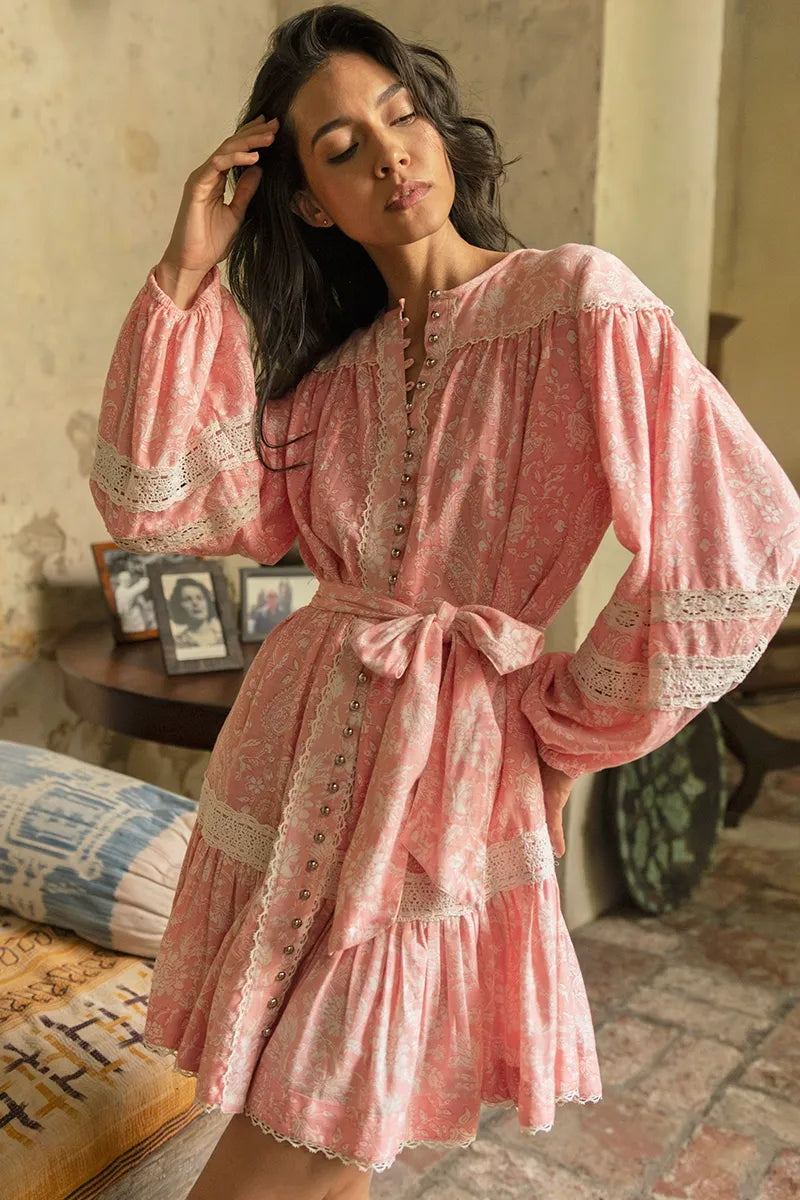 Load image into Gallery viewer, Dress Heidi Peach - ONE SIZE - Dress
