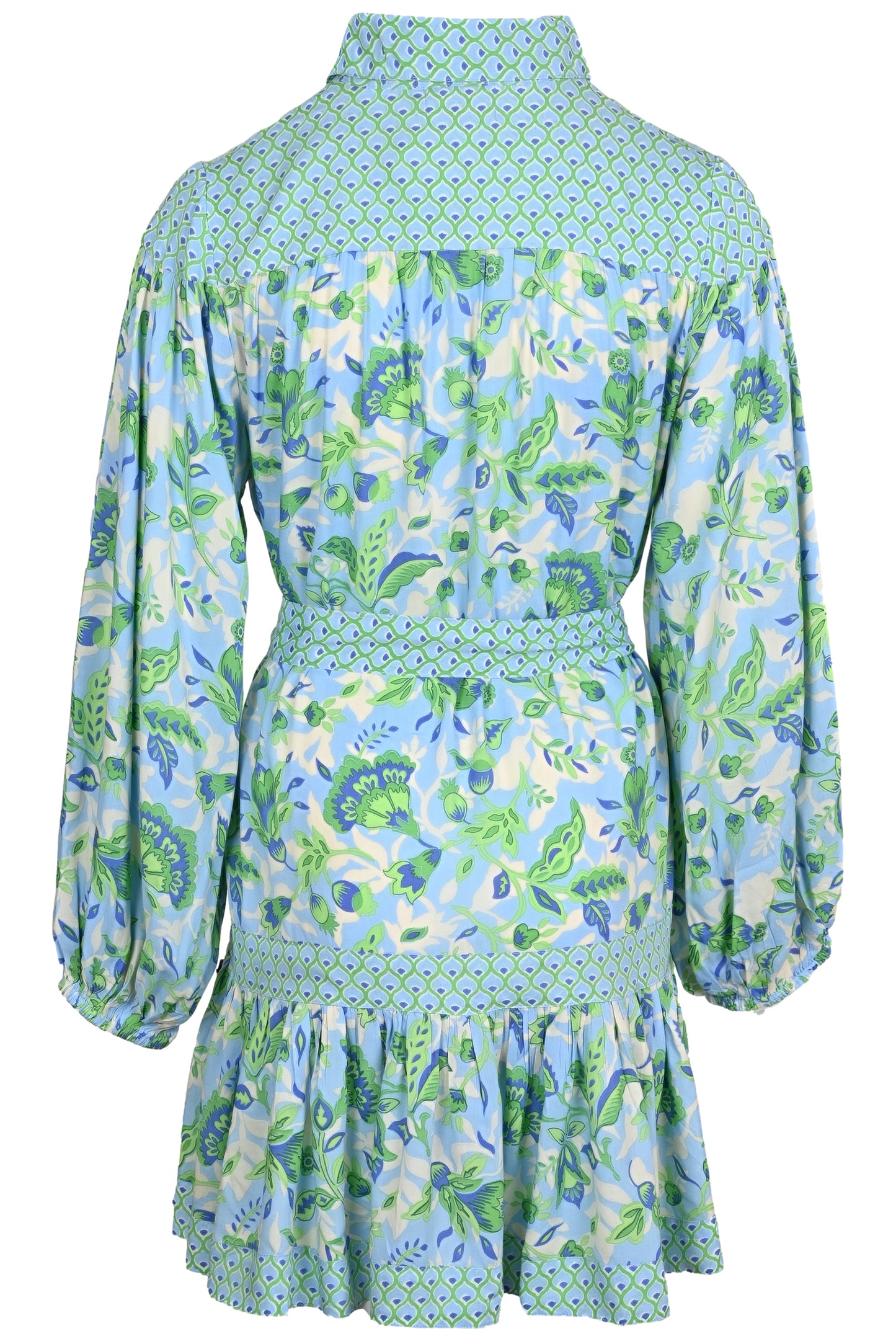 Load image into Gallery viewer, Stefania Short Dress Blue - ONE SIZE - Dress
