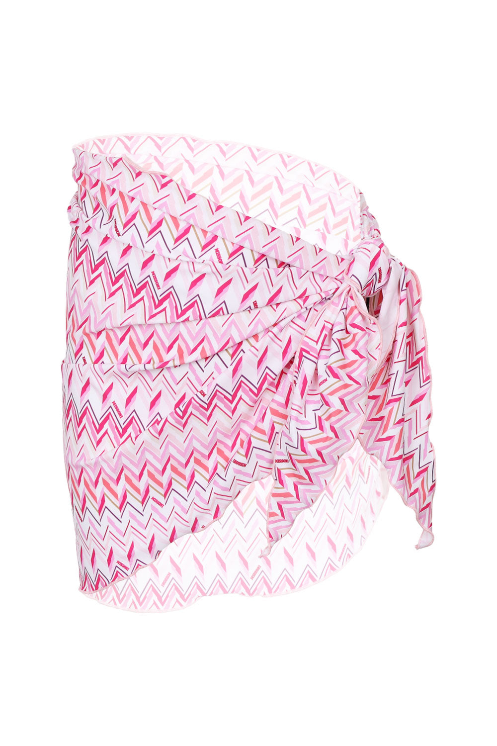 Load image into Gallery viewer, Girls Ivory White Zigzag Pattern Sarong
