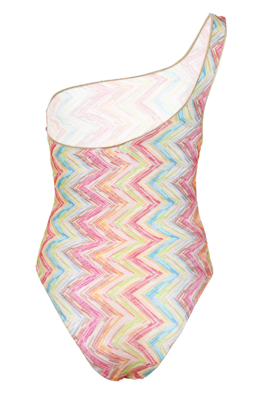 Load image into Gallery viewer, One Shoulder One Piece Swimsuit In Printed Tulle
