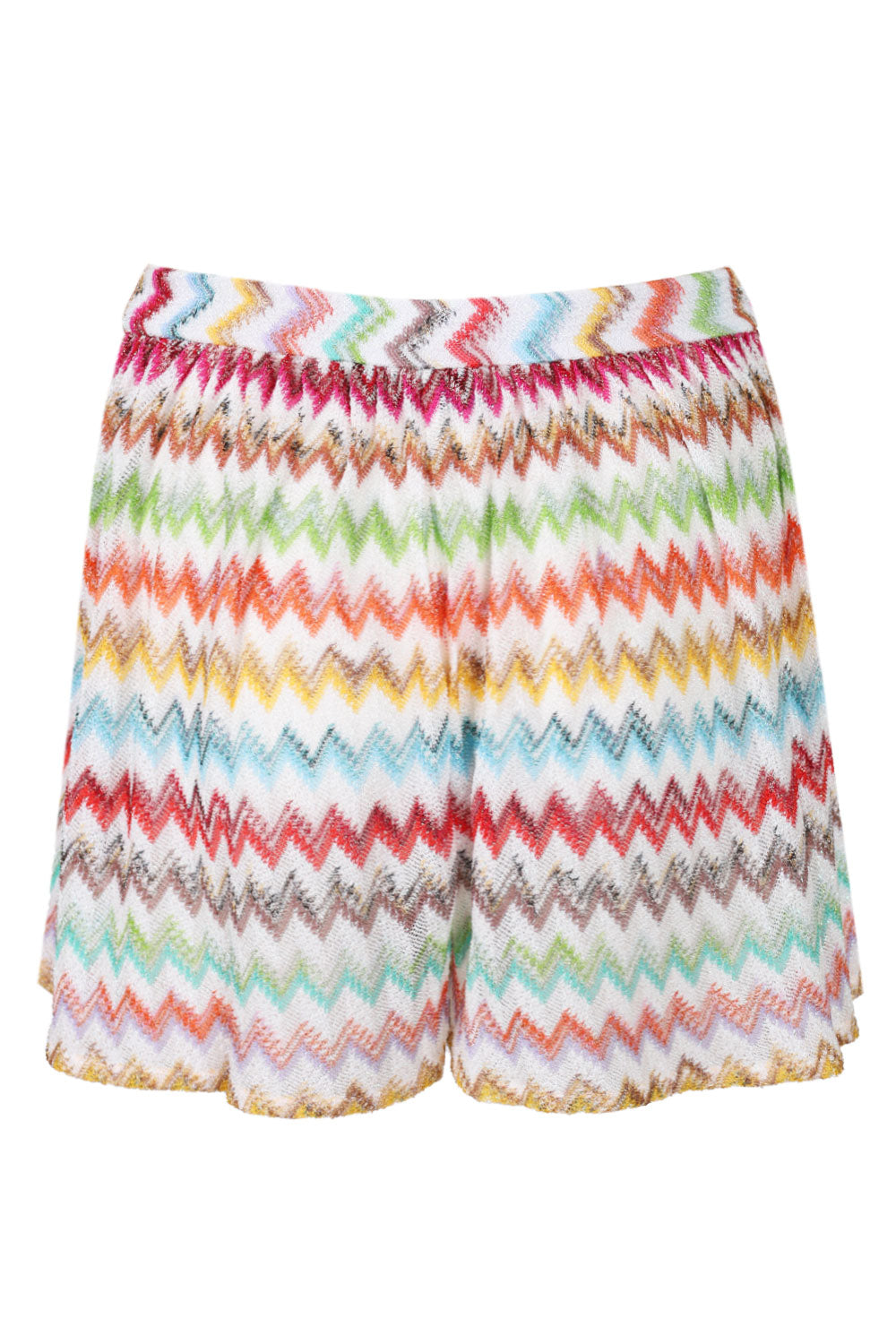 Load image into Gallery viewer, Shorts in Viscose Lame with Micro Zig Zag Motif
