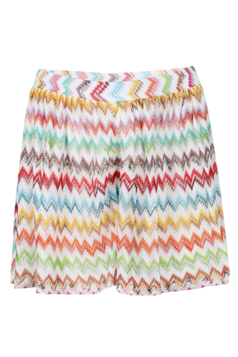 Load image into Gallery viewer, Shorts in Viscose Lame with Micro Zig Zag Motif
