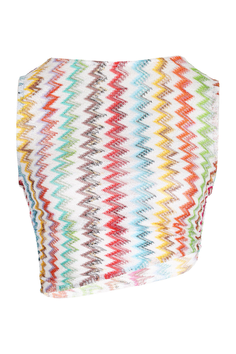 Viscose Lame Blend Tank Top Multicolor