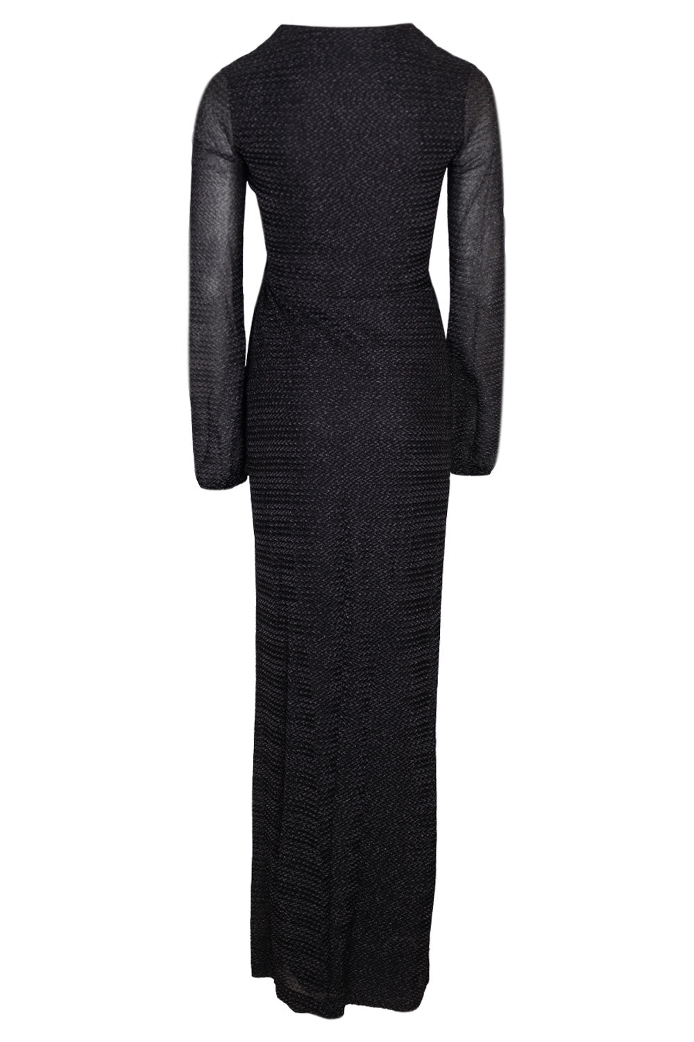 Load image into Gallery viewer, Wrap Around Long Dress In Black
