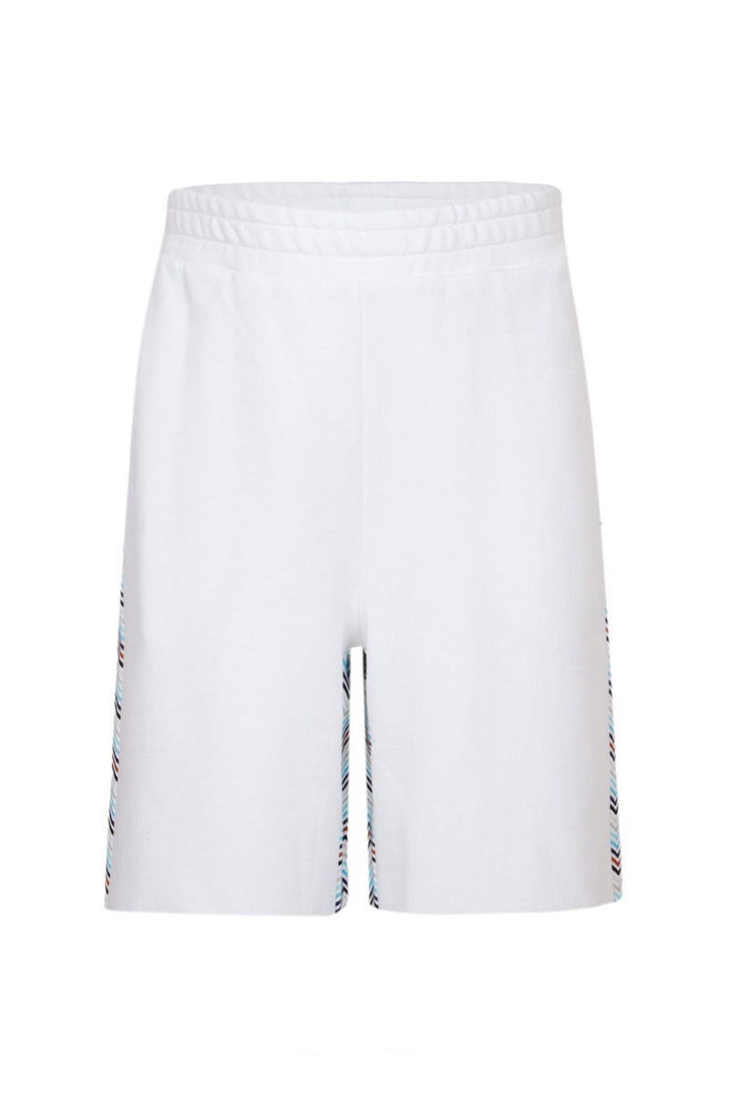 Boys Jersey Shorts in White/Multicolour