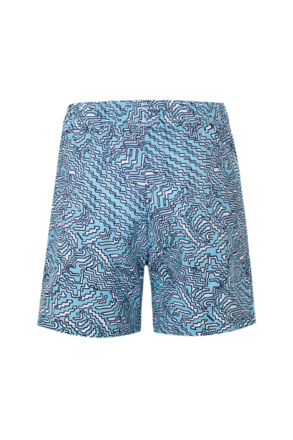 Load image into Gallery viewer, Boys Light Blue White Swim Shorts
