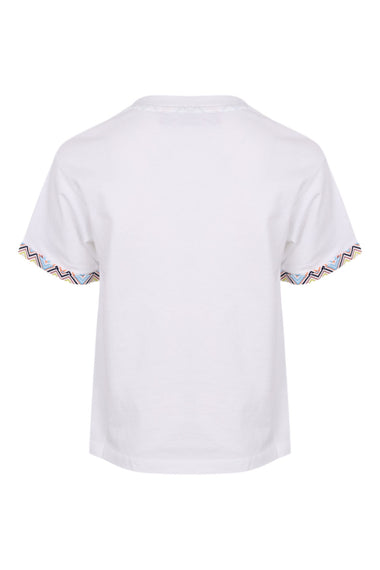 Boys Missoni Print Logo White T-shirt