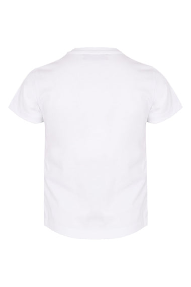 Boys White Azure Blue T-Shirt