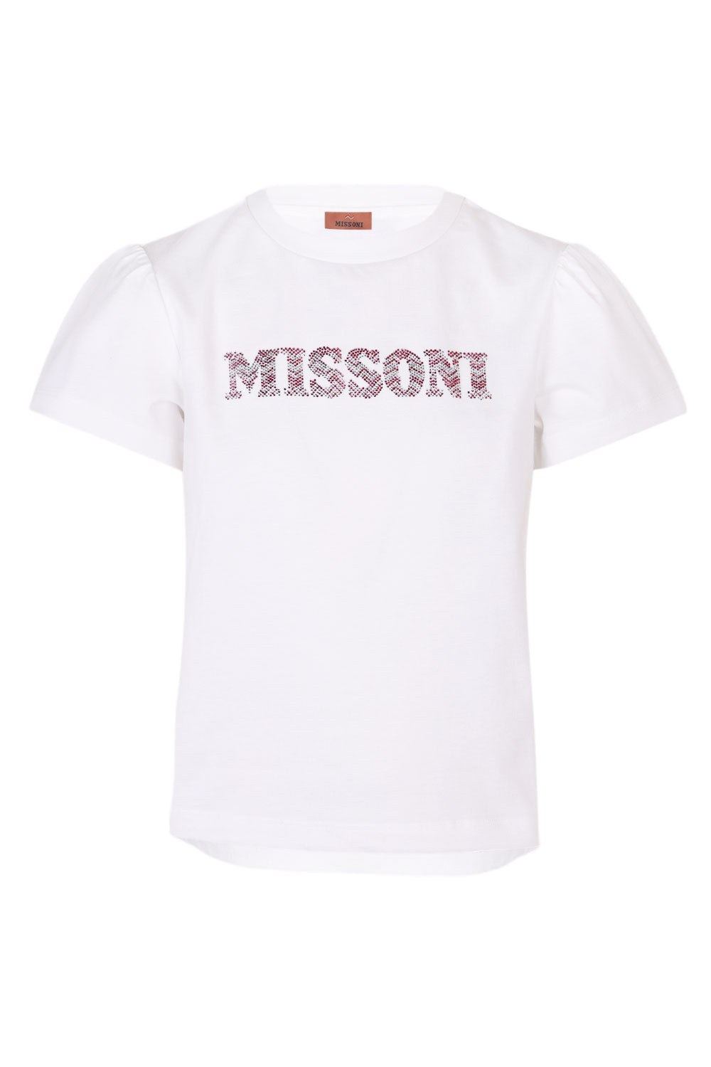 Load image into Gallery viewer, Girls Missoni Logo Print White Top
