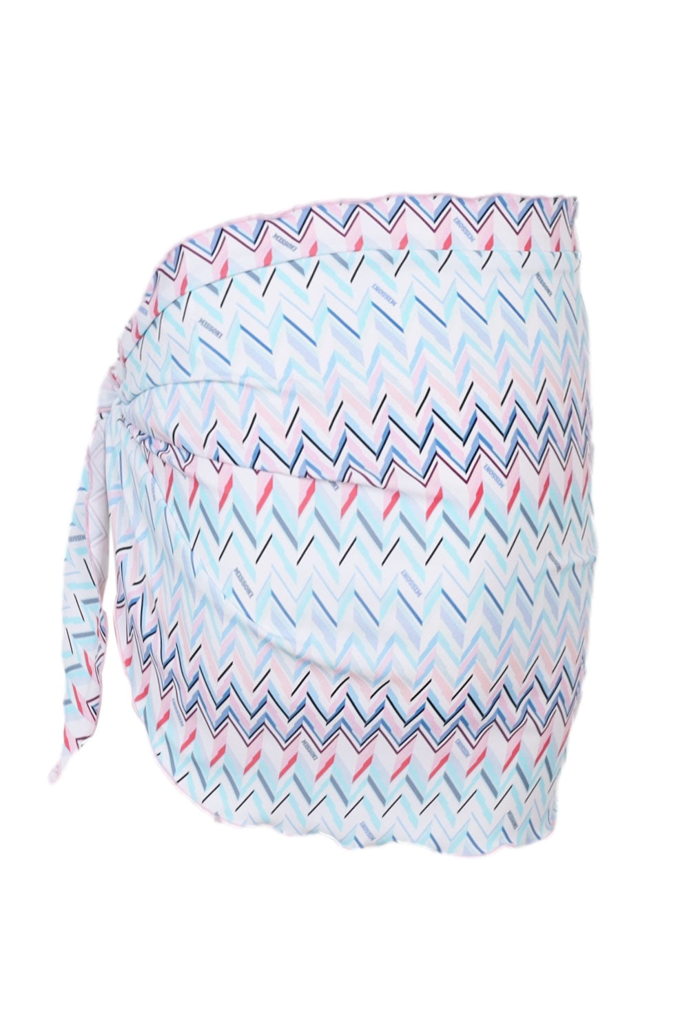 Load image into Gallery viewer, Girls Blue Pink Zigzag Pattern Sarong
