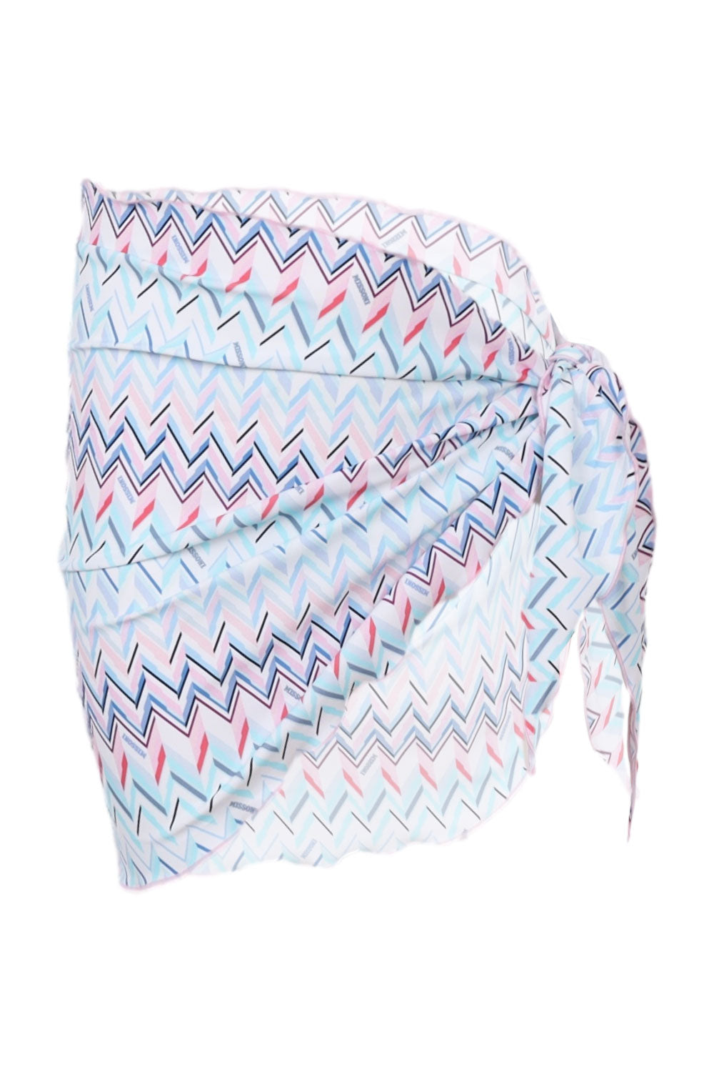 Load image into Gallery viewer, Girls Blue Pink Zigzag Pattern Sarong
