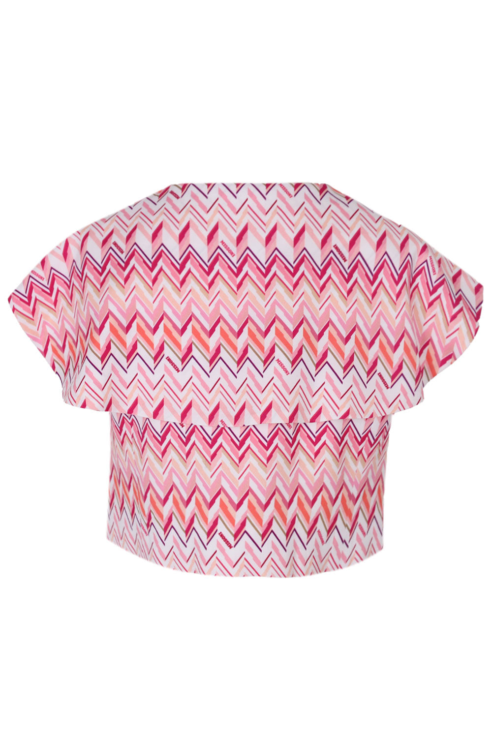 Load image into Gallery viewer, Girls Fuchsia Ivory Zig Zag Pattern Suit Jacket
