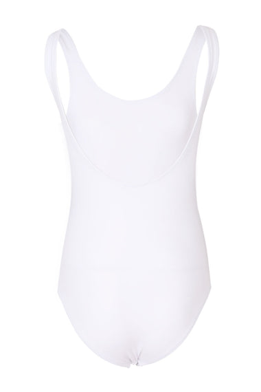 Girls Logo Print Swimsuit White