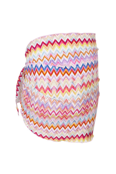 Girls Multi Color Zigzag Pattern Sarong